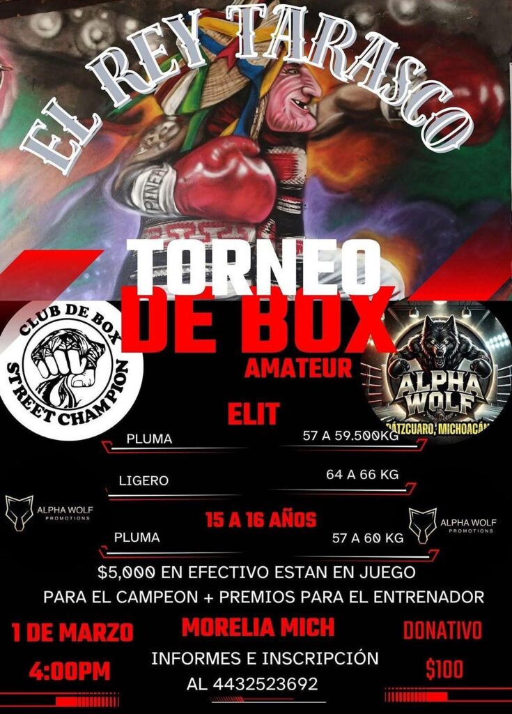 El torneo de Box Amateuer El Rey Tarasco llega a Morelia-1