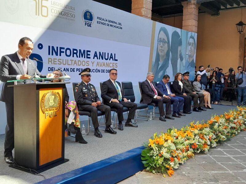 Fiscalía General de Michoacán ha sido referente de innovación: Adrián López