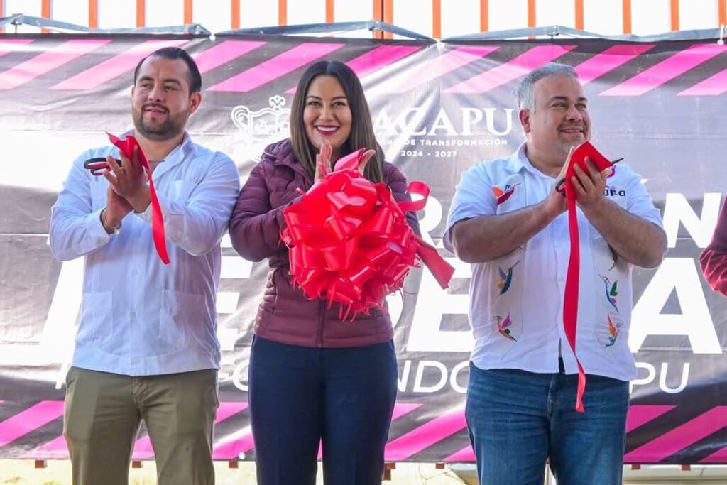 Inaugura Mónica Valdez barda perimetral en escuela Primaria Integral Ricardo Flores Magón de Zacapu-2