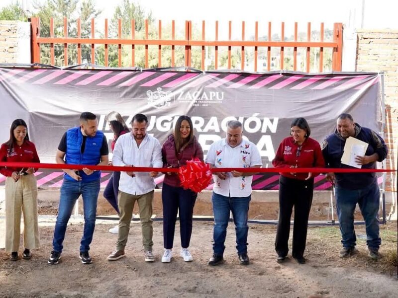 Inaugura Mónica Valdez barda perimetral en escuela Primaria Integral Ricardo Flores Magón de Zacapu