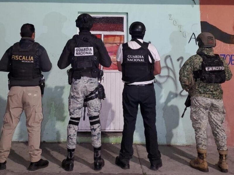 operativo antidrogas Michoacán En cateo, asegura Fiscalía General narcótico y detiene a una persona