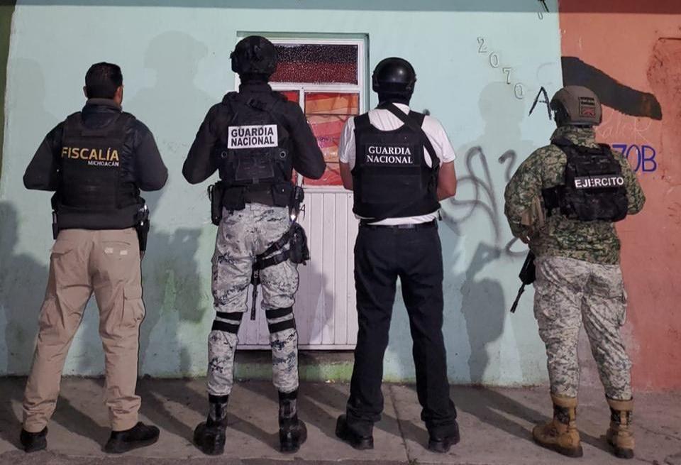 operativo antidrogas Michoacán En cateo, asegura Fiscalía General narcótico y detiene a una persona