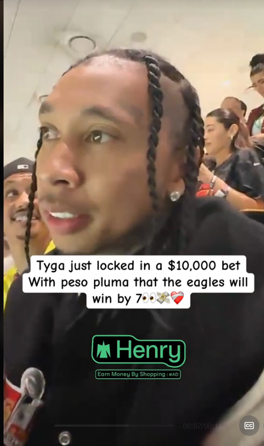 Peso Pluma apuesta Tyga Super Bowl 2025 1