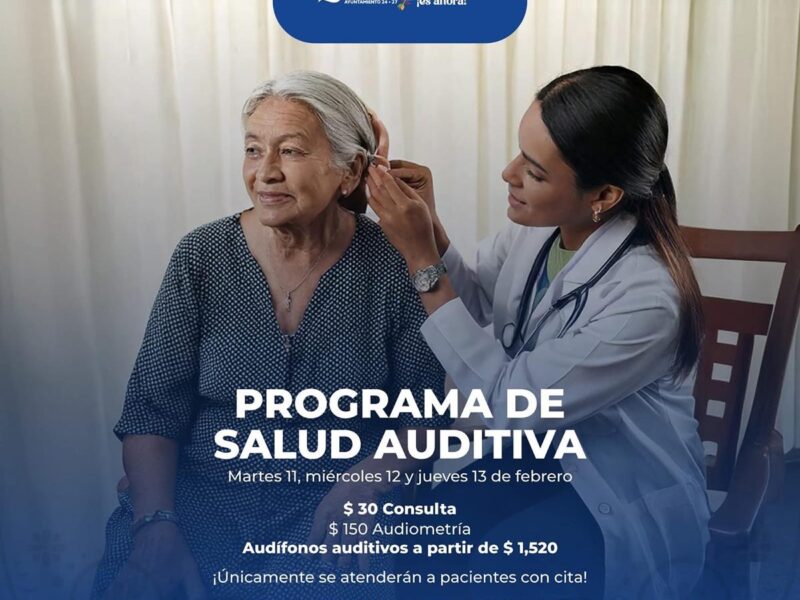 Quiroga lanza programa de salud auditiva a precios accesibles