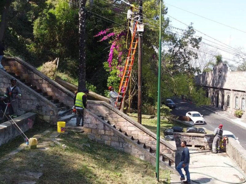 Realizan Jornada Integral en Escaleras de Santa María