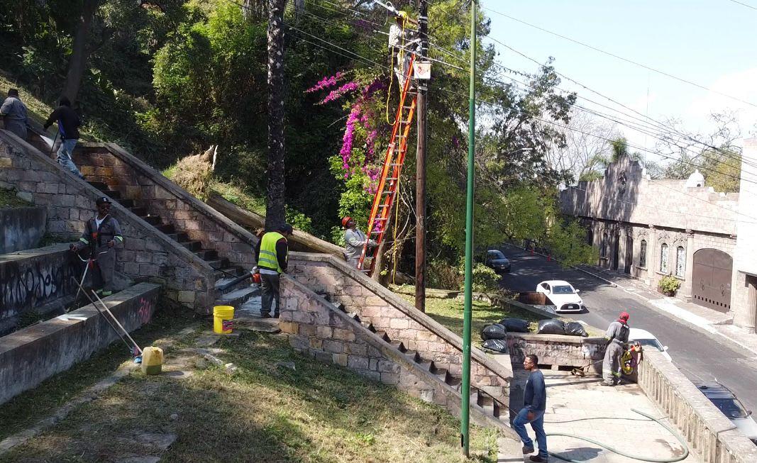 Realizan Jornada Integral en Escaleras de Santa María