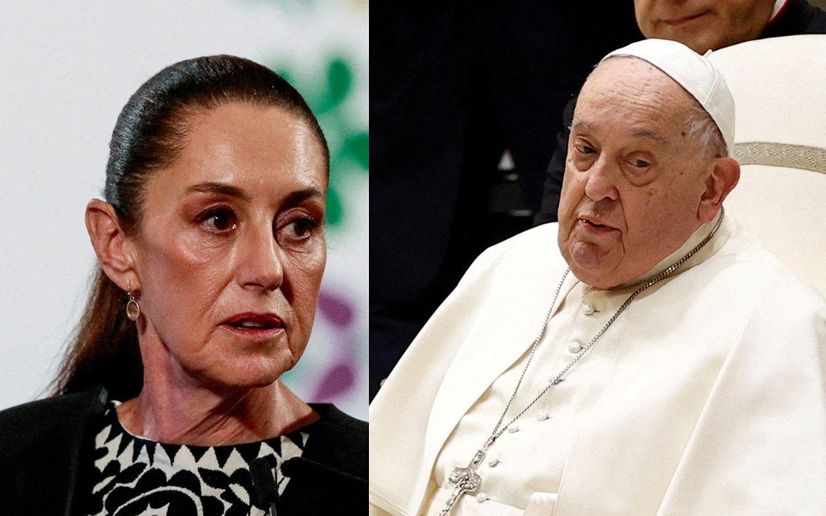 Sheinbaum llama al papa 'progresista' tras nombrar a una mujer 'gobernadora' del Vaticano