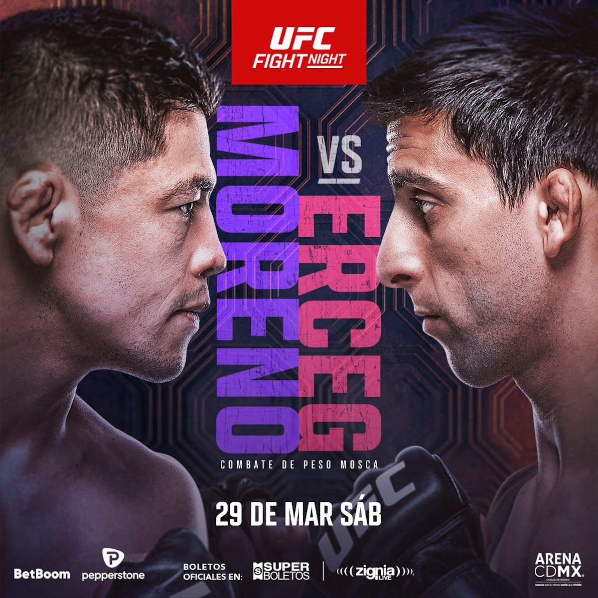 Brandon Moreno vs Erceg: UFC 312 regresa a México en 2025