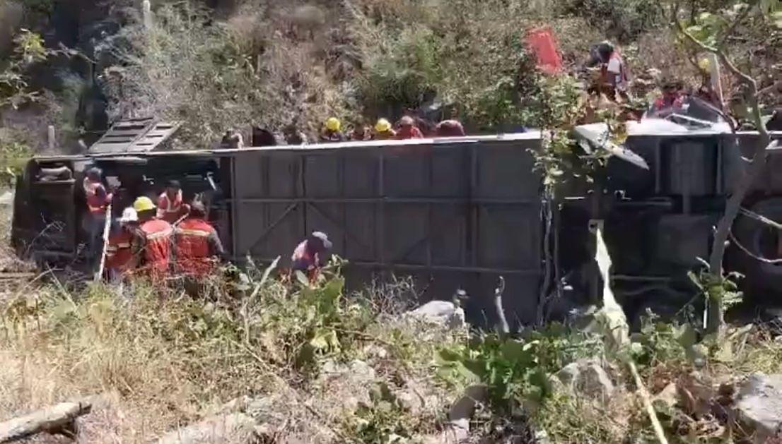 Accidente autobús Oaxaca: habrían asistido a mitin de Sheinbaum