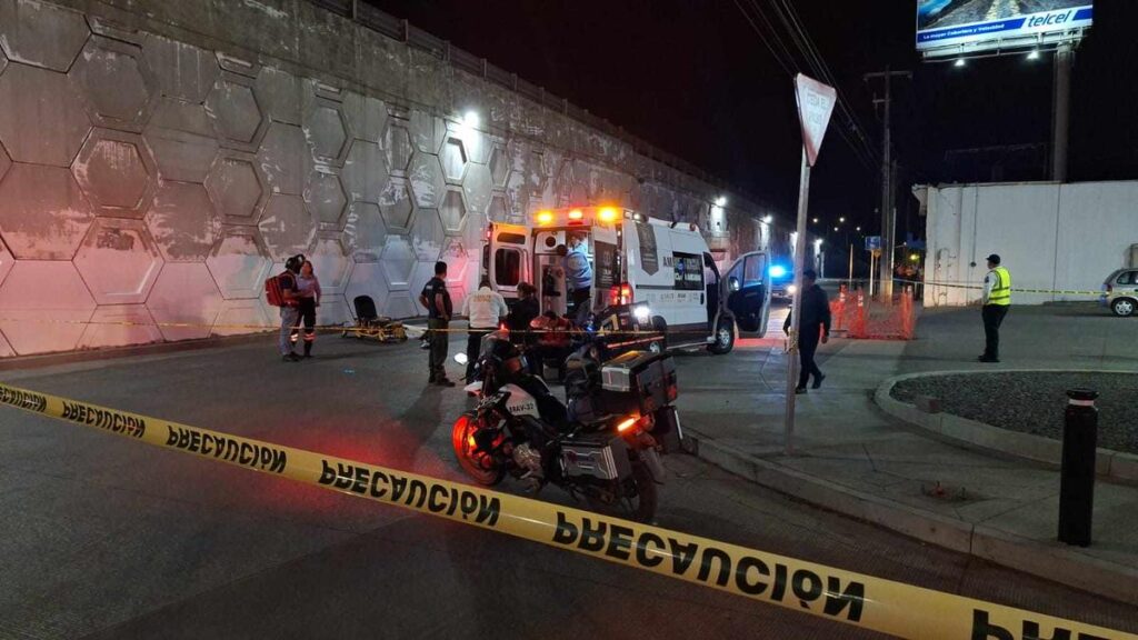 Accidente en motocicleta en Uruapan