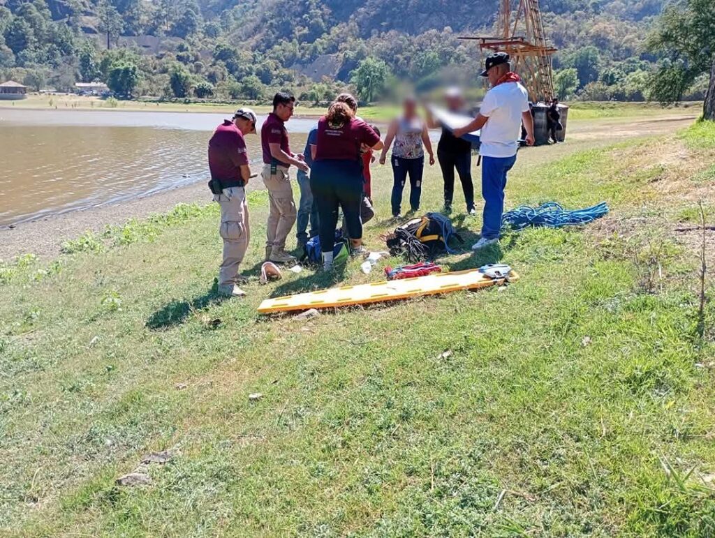 accidente tirolesa Tacámbaro Adolescente queda herido de gravedad al caer-1