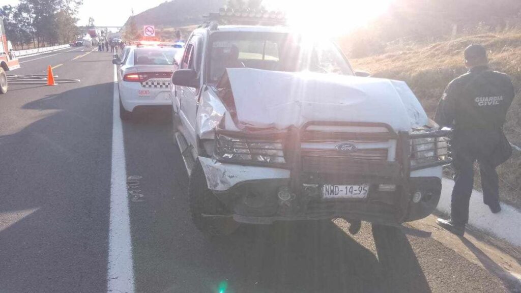 Accidente vehicular en la Pátzcuaro-Cuitzeo deja 5 heridos 1