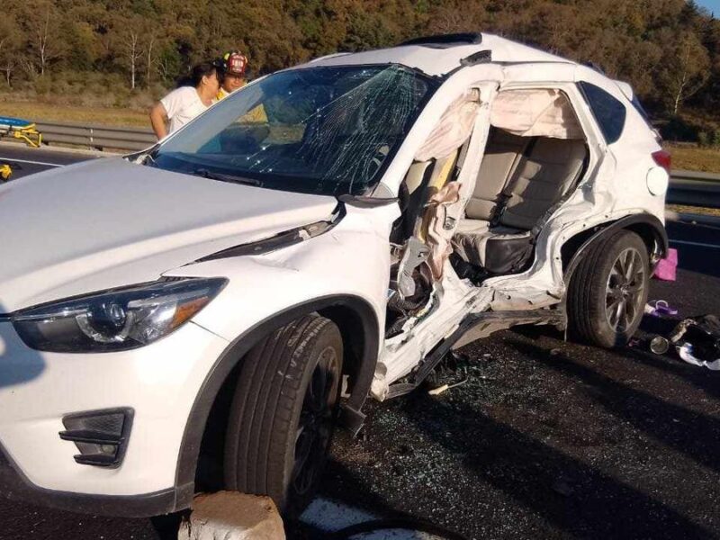 Accidente vehicular en la Pátzcuaro-Cuitzeo deja 5 heridos 3