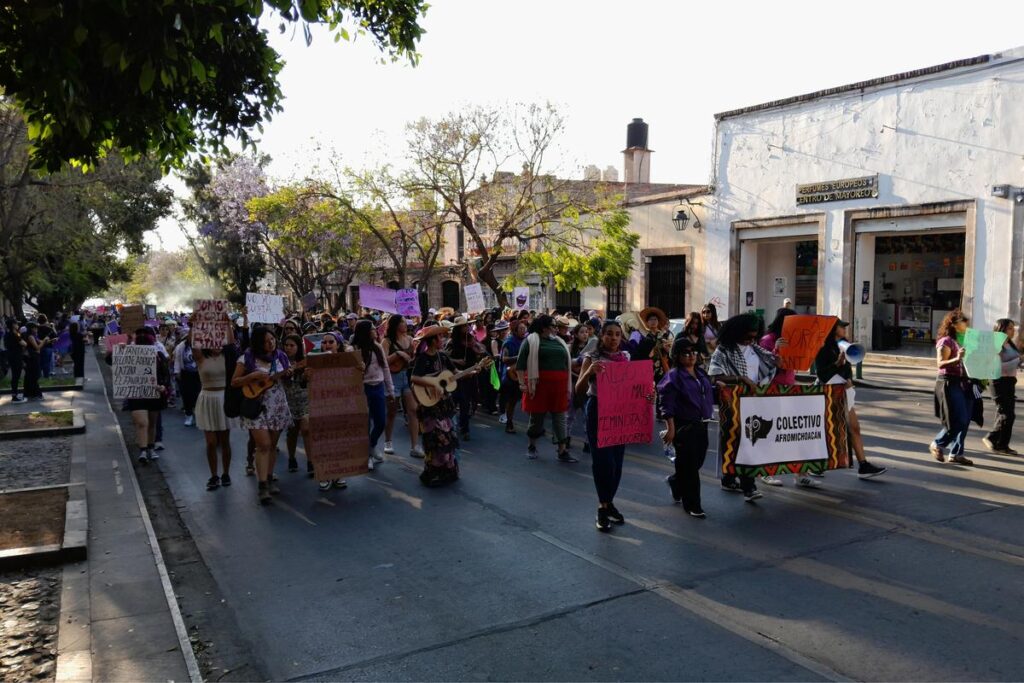 Marcha del 8-M en Morelia 2