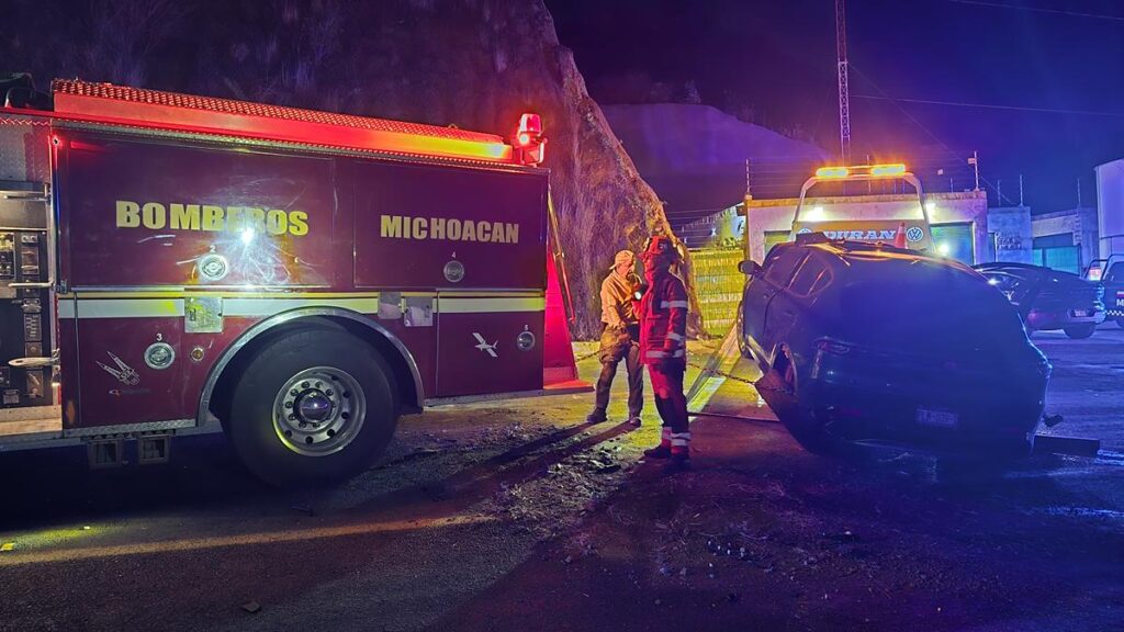 Camioneta sufre accidente en el Ramal Camelinas y deja un herido