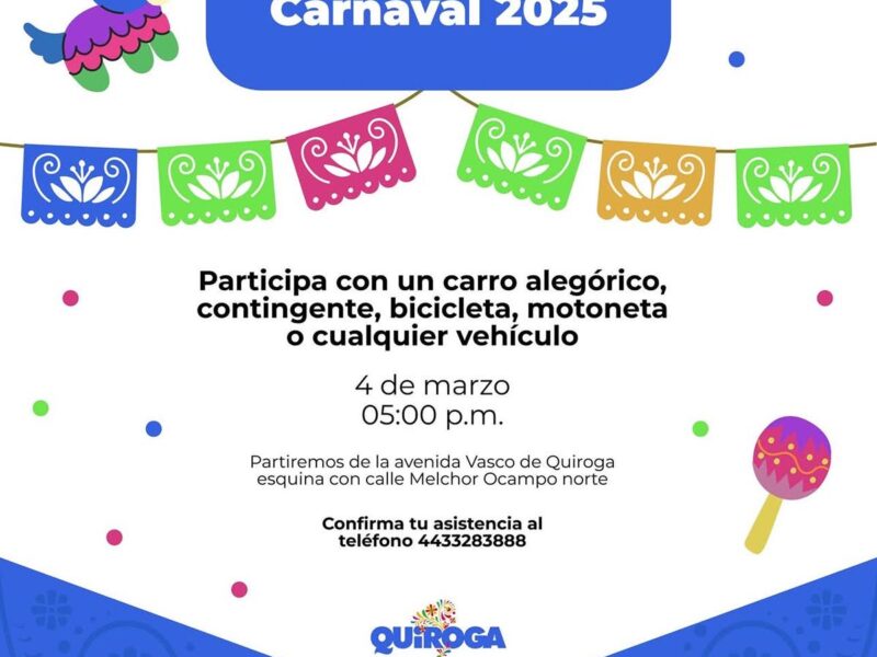 Desfile de Carnaval Quiroga 2025