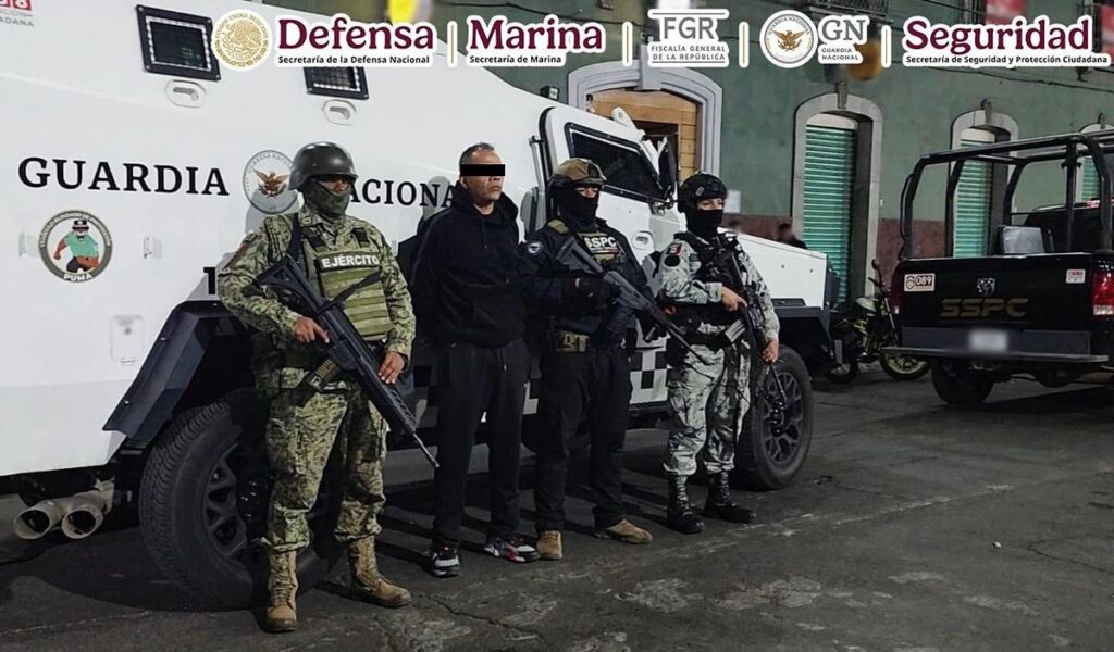 detención de Lastra presunto responsable del reclutamiento y adiestramiento de personas para el CJNG