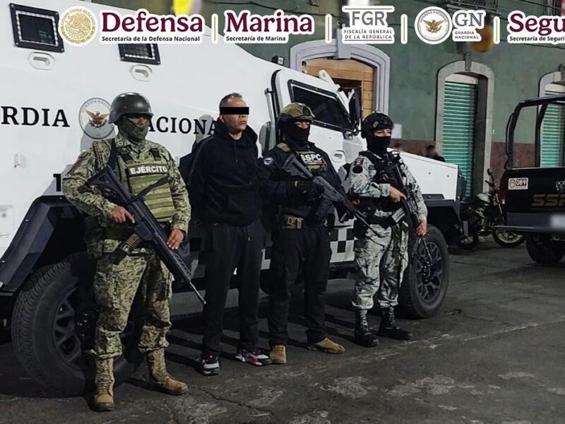 detención de Lastra presunto responsable del reclutamiento y adiestramiento de personas para el CJNG