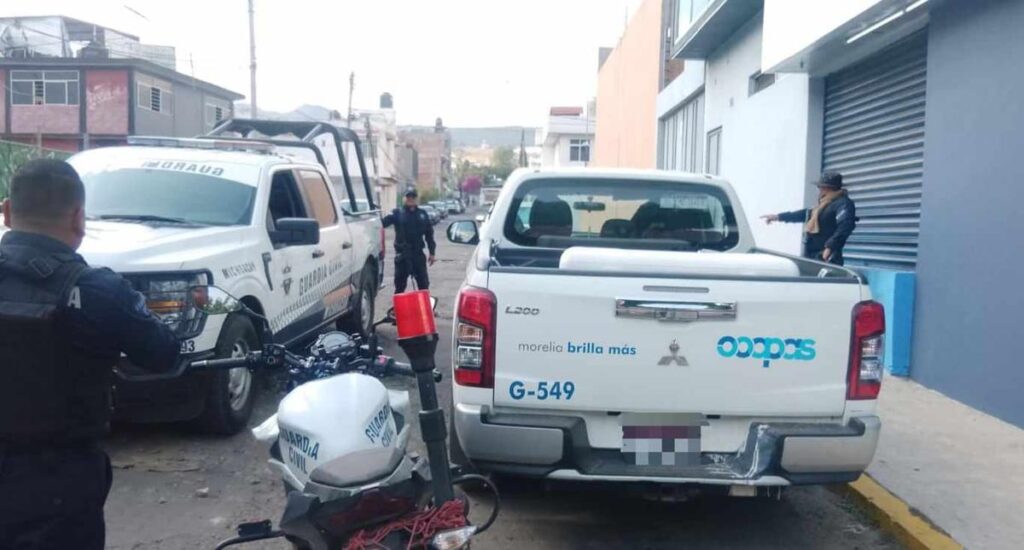 En minutos recuperación de camioneta robada en Morelia