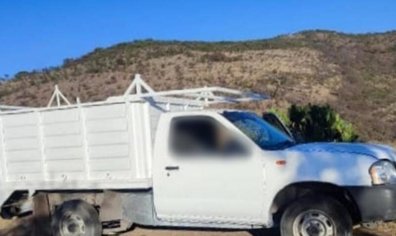 Hallan a hombre asesinado dentro de camioneta en el municipio de Charo