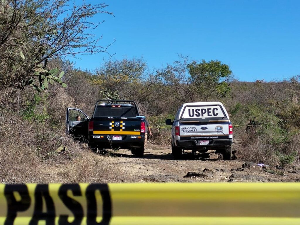 Hallan a joven muerto y con huellas de violencia en San Antonio Parangaré, Morelia