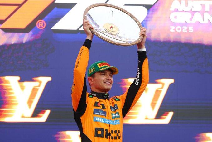 Lando Norris, gana el Gran Premio de Australia en la Temporada 2025 de la Fórmula 1