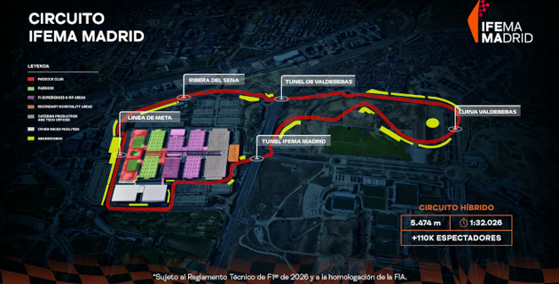 Madrid entra a la F1: así será su nuevo circuito “MADRING” para gran premio