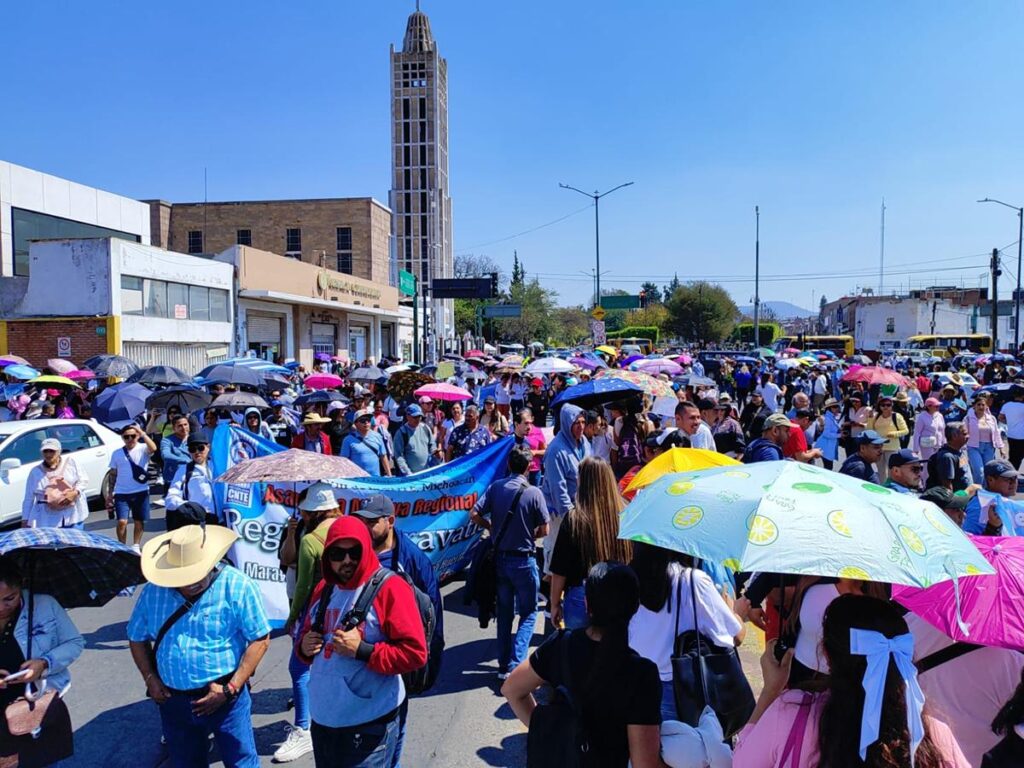 Magisterio convoca a protestas este jueves; se concentrarán frente al Congreso de Michoacán 2