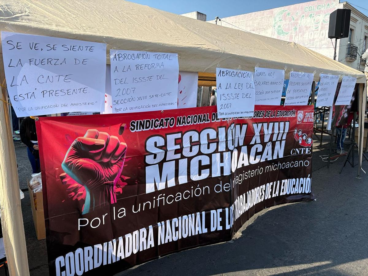 Magisterio de la CNTE prepara movilización en Pátzcuaro; trabajadores de apoyo se sumarán