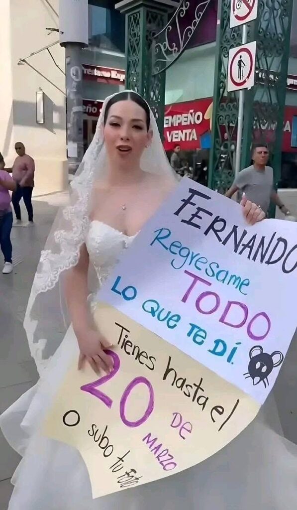 Novia protesta y denuncia robo de 200 mil pesos por wedding planner en Monterrey