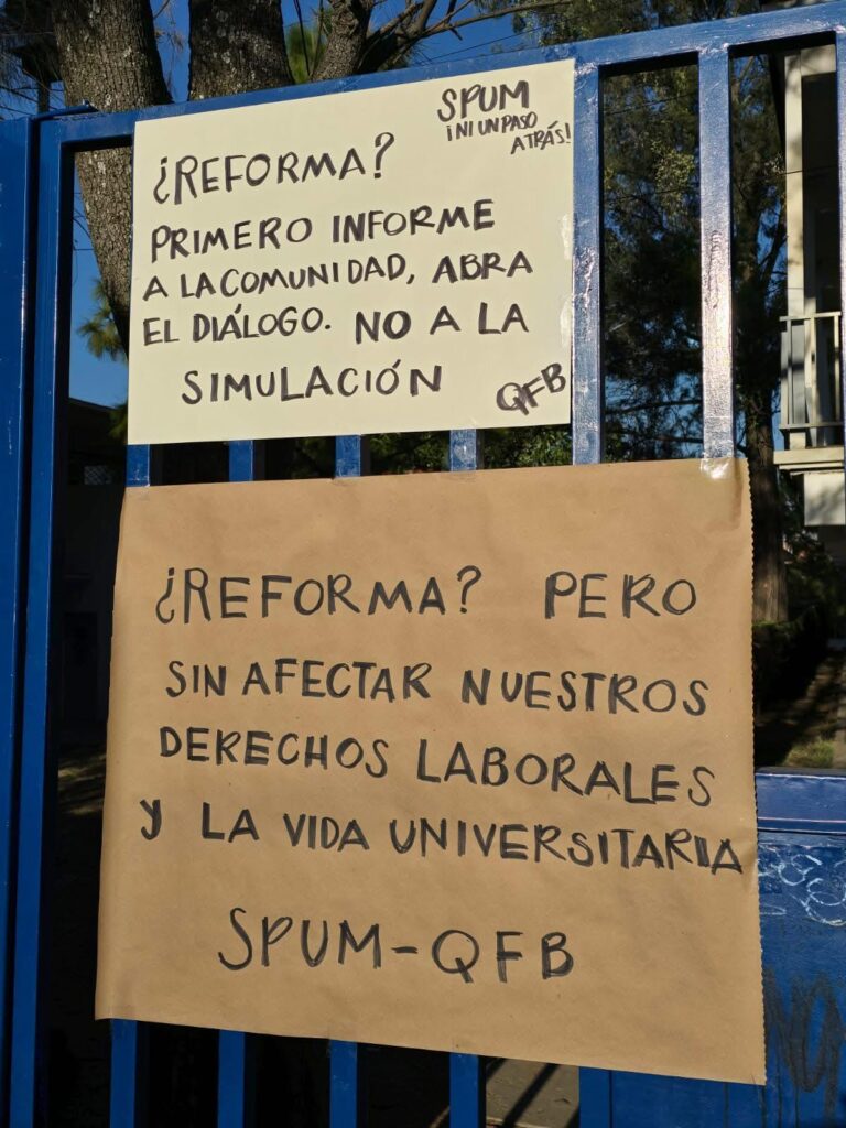 permanece protesta contra ley orgánica de UMSNH