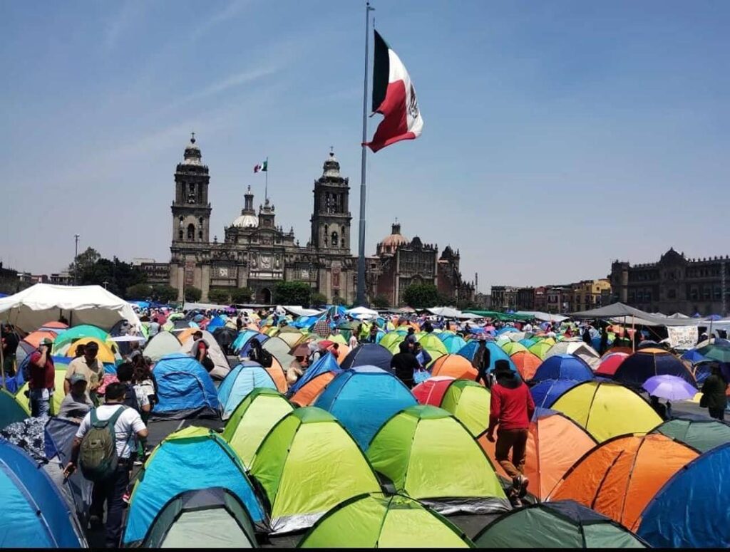 Plantón CNTE en Ciudad de México