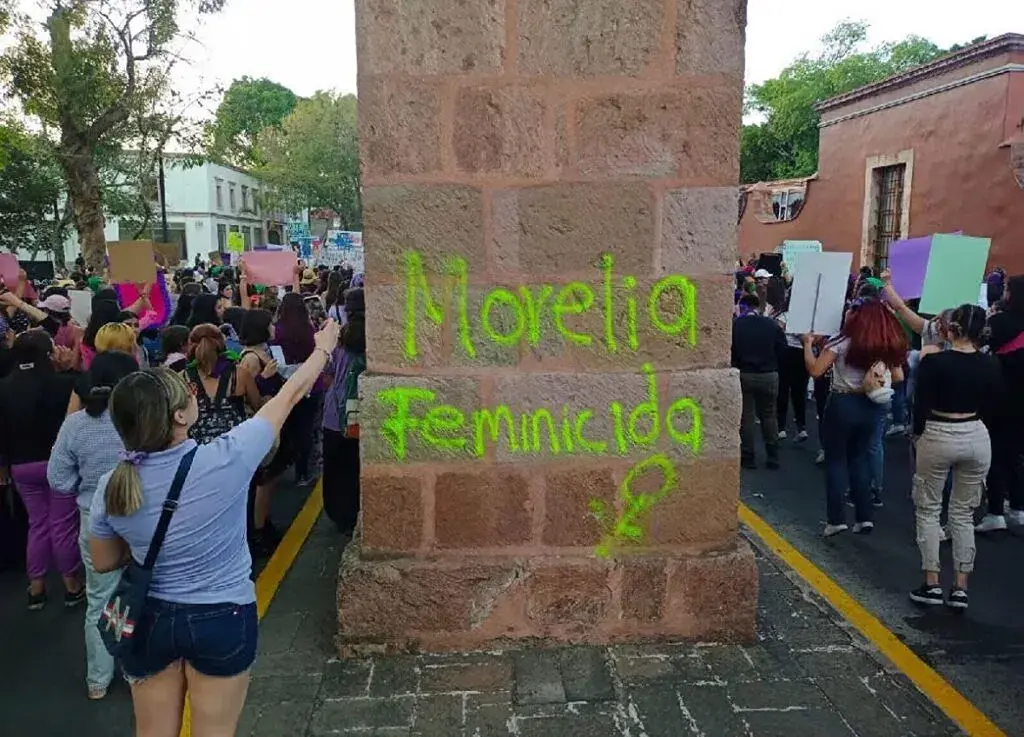 protesta feminista “Tomamos las calles porque gobernantes no garantizan seguridad ni justicia”: Red CoFem en 8M-1