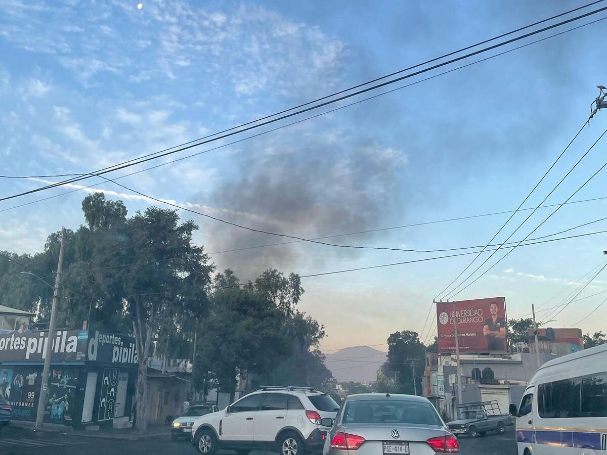 reportan incendio de casa en la colonia Vasco de Quiroga, al oriente de Morelia