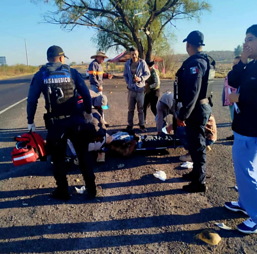 Resultado de choque de motociclista en Panindícuaro